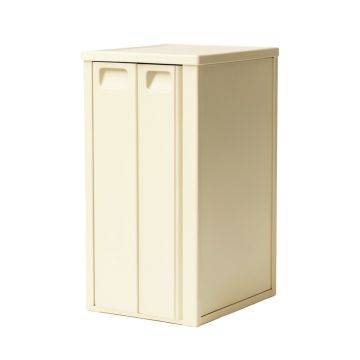 Hazel Bend Closed Outdoor Storage Box - Cream