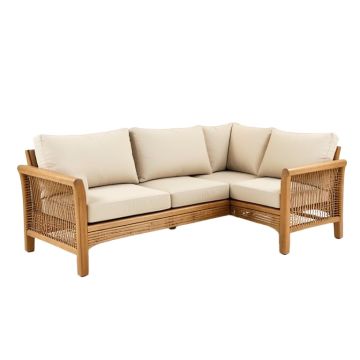 Laguna 5 Piece Teak Sofa Seating Group With Cushions