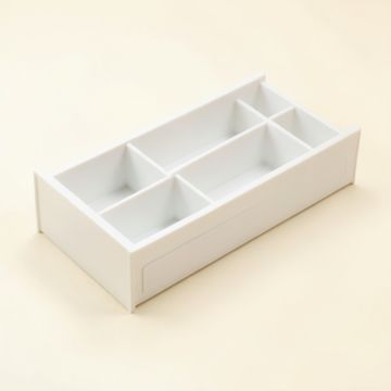 Birch Bend Empty Pantry Drawer Organizer Insert - White (synthetic illustration; no displayed measurements)