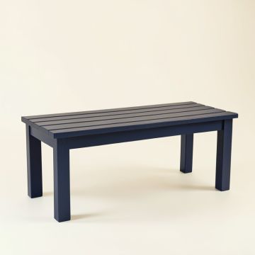 Cedar Dale Indoor Bench - Navy (synthetic illustration; no displayed measurements)