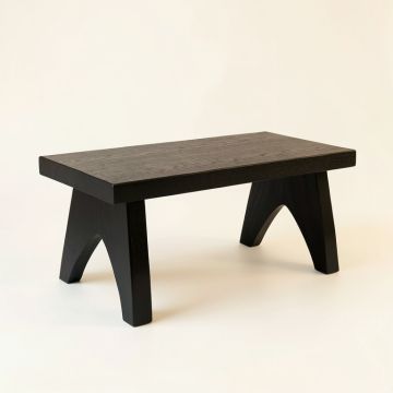 Heath Crossing Indoor Bench - Black (synthetic illustration; no displayed measurements)