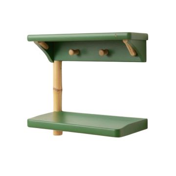 Hill Dell Wall-Mounted Entryway Organizer Shelf - Green