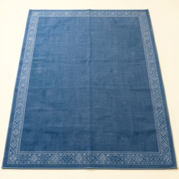 Linden Bluff Rectangular Area Rug - Blue (synthetic illustration; no displayed measurements)