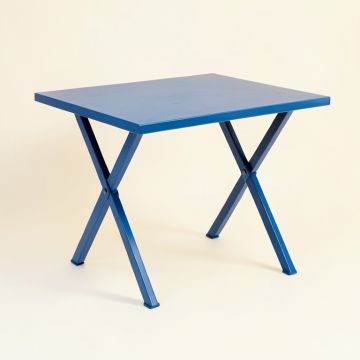 Aspen Bridge Patio Table - Blue (synthetic illustration; no displayed measurements)