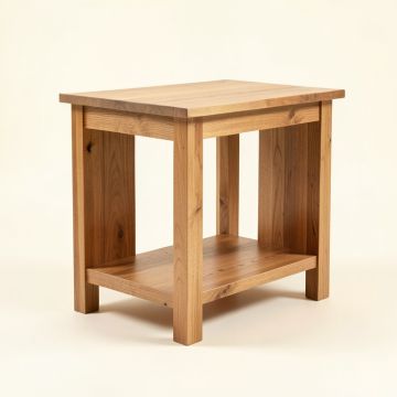 Alchiba Kitchen Cart With Solid Wood (synthetic illustration; no displayed measurements)