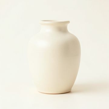 Ash Bluff Empty Decorative Vase - Cream (synthetic illustration; no displayed measurements)