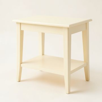 Ash Falls Side Table - Cream (synthetic illustration; no displayed measurements)