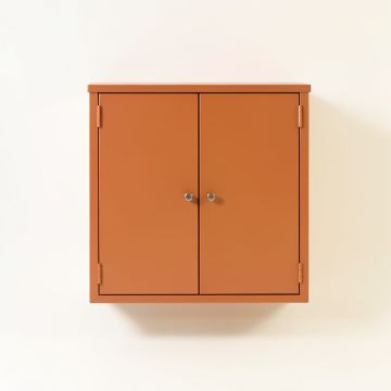 Harbor Bluff Wall-Mounted Entry Cabinet - Terracotta (synthetic illustration; no displayed measurements)