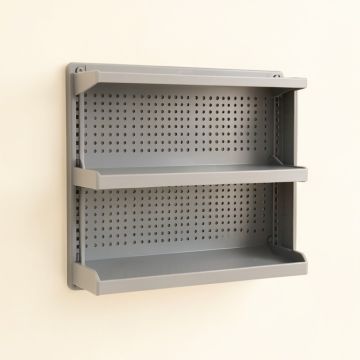 Ash Dale Empty Wall-Mounted Tool Organizer Panel - Gray (synthetic illustration; no displayed measurements)