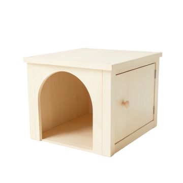 Oak Crest Empty Furniture-Style Litter Enclosure - Ivory