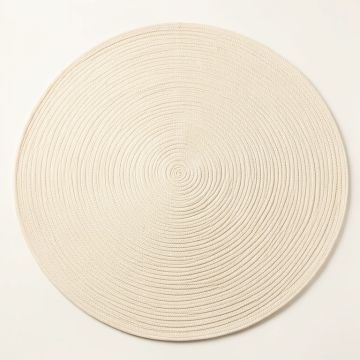 Cedar Branch Round Area Rug - Ivory (synthetic illustration; no displayed measurements)