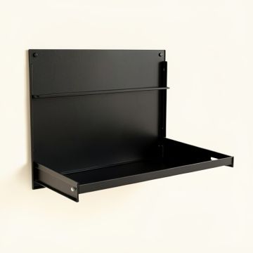 Ash Edge Empty Wall-Mounted Tool Organizer Panel - Black (synthetic illustration; no displayed measurements)