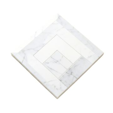 Soft Touch Chevron 2 '' X 8 '' Marble Mosaic Tile In White