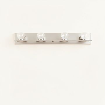 Carsdale Bathroom 4-Light Satin Nickel Vanity Light (synthetic illustration; no displayed measurements)