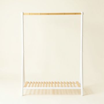 Heath Brook Empty Garment Rack - White (synthetic illustration; no displayed measurements)