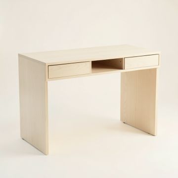 Spruce Arc Writing Desk - Ivory (synthetic illustration; no displayed measurements)