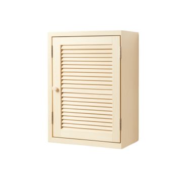 Juniper Branch Wall-Mounted Laundry Cabinet - Ivory