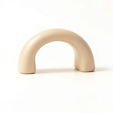 Cedar Bend Cabinet Handle Without Packaging - Beige (synthetic illustration; no displayed measurements)