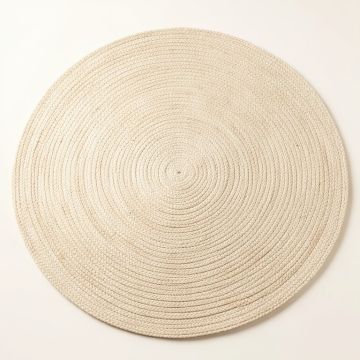 Glen Branch Round Area Rug - Cream (synthetic illustration; no displayed measurements)