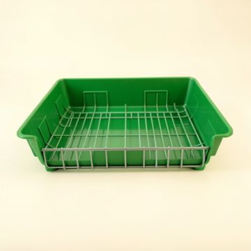 Moss Bluff Empty Under-Desk Cable Tray - Green (synthetic illustration; no displayed measurements)
