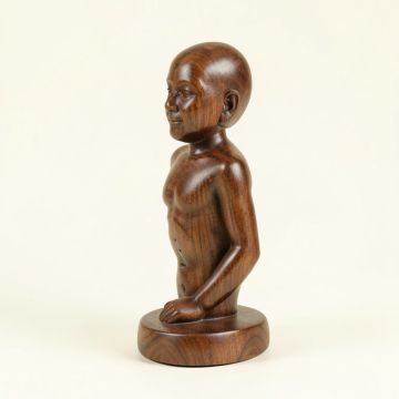 Ebonie Meditation Artisan Crafted Wood Sculpture (synthetic illustration; no displayed measurements)