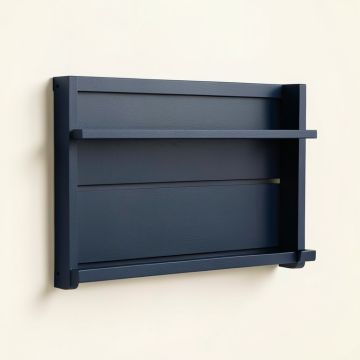 Sage Crest Empty Wall-Mounted Tool Organizer Panel - Navy (synthetic illustration; no displayed measurements)