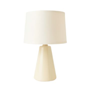 Harbor Branch Table Lamp With A Plain Fabric Shade - Ivory