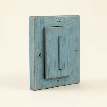 Rustic 1-Gang Toggle Light Switch Wall Plate (synthetic illustration; no displayed measurements)