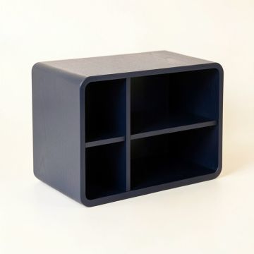 Stone Bluff Low Toy Storage Unit - Navy (synthetic illustration; no displayed measurements)