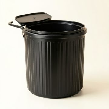 Flint Canyon Closed Garden Compost Bin - Black (synthetic illustration; no displayed measurements)