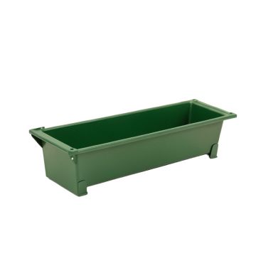 Shore Crest Empty Railing Planter With Integral Brackets - Green