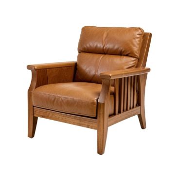 Aguilera 26 '' Wide Top Grain Leather Lounge Chair