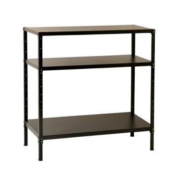 Fern Crest Empty Seed-Starting Shelving Unit Without Lights - Black