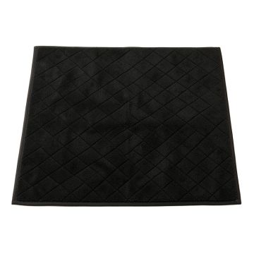 Laurel Bluff Bath Mat - Black (synthetic illustration; no displayed measurements)