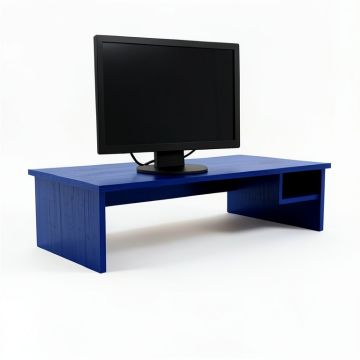 Hazel Canyon Desktop Monitor Riser - Navy (synthetic illustration; no displayed measurements)