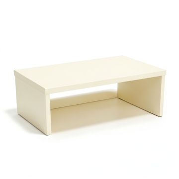 Pine Dale Desktop Monitor Riser - Ivory (synthetic illustration; no displayed measurements)
