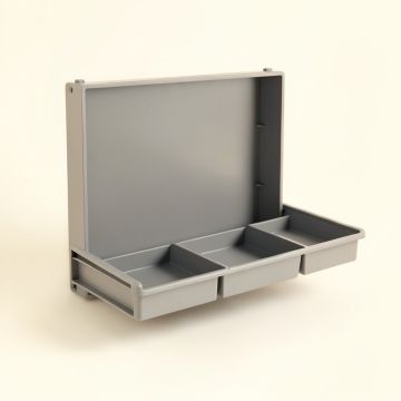 Shore Brook Empty Wall-Mounted Tool Organizer Panel - Gray (synthetic illustration; no displayed measurements)