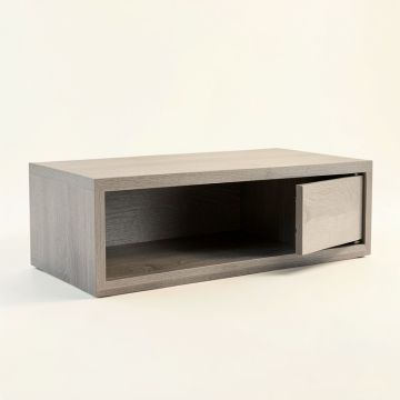 Oak Bridge Shoe Storage Bench - Gray (synthetic illustration; no displayed measurements)