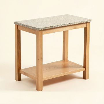 Lombard Kitchen Cart Granite Top (synthetic illustration; no displayed measurements)