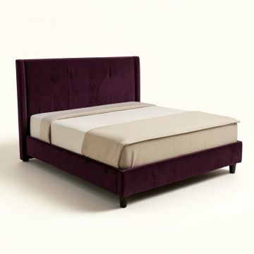 Ahumada Upholstered Low Profile Standard Bed (synthetic illustration; no displayed measurements)