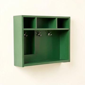 Maple Arc Wall-Mounted Entryway Organizer Shelf (synthetic illustration; no displayed measurements)