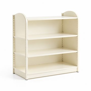 Elm Crest Desktop Shelving Unit - Cream (synthetic illustration; no displayed measurements)