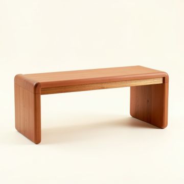 Cliff Arc Indoor Bench (synthetic illustration; no displayed measurements)