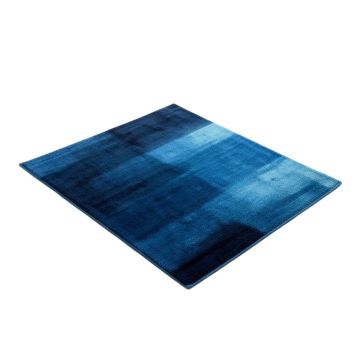 Modern Abstract Blue Ombre Abrash Runner