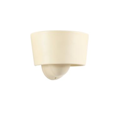 Linden Crossing Wall Sconce Mounted On A Plain Wall - Ivory