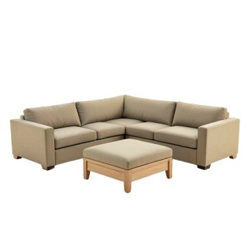 Aniko 116 '' Wide Reversible Modular Corner Sectional With Ottoman