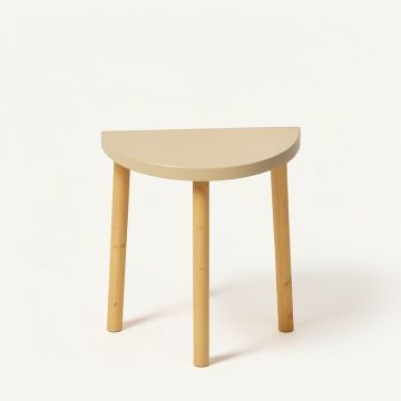 Flint Bridge Compact Balcony Table - Beige (synthetic illustration; no displayed measurements)