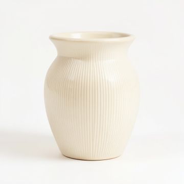 Summit Canyon Empty Decorative Vase - Cream (synthetic illustration; no displayed measurements)