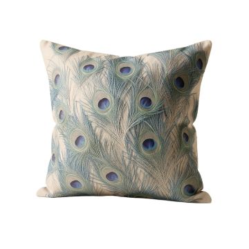 Fransen Peacock Feathers Throw Pillow