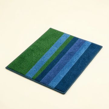 Frison Striped Tufted 29 In . X 18 In . Non-Slip Outdoor Door Mat (synthetic illustration; no displayed measurements)